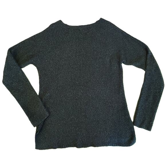 Old Navy Womens Sweater Size Medium M Dark Forest Green Long Sleeve V Neck - Picture 2 of 4